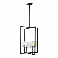 Sea Gull Mitte 4-LT Large Hall/Foyer Light - Midnight Black - 5341504-112