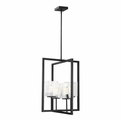 Sea Gull Mitte 4-LT Small Hall/Foyer Light - Midnight Black - 5241504-112