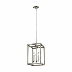 Sea Gull Moffet Street 3-LT Hall/Foyer Light - Washed Pine / Chrome - 5134503-872