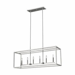 Sea Gull Moffet Street 6-LT Island Pendant - Brushed Nickel - 6634506-962