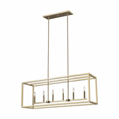 Sea Gull Moffet Street 6-LT Island Pendant - Satin Bronze - 6634506-848