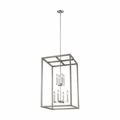 Sea Gull Moffet Street 8-LT Hall/Foyer Light - Washed Pine / Chrome - 5134508-872
