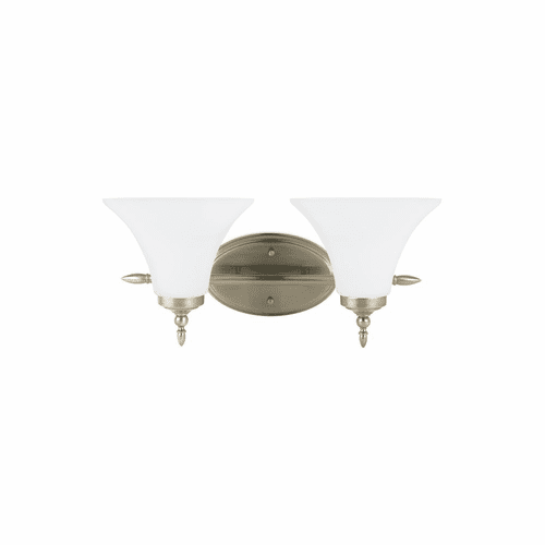 Sea Gull Montreal 2-LT Wall/Bath Light - Antique Brushed Nickel - 41181EN3-965
