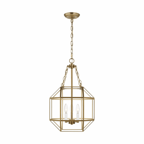Sea Gull Morrison Small 3-LT Pendant - Satin Brass - 5179403-848
