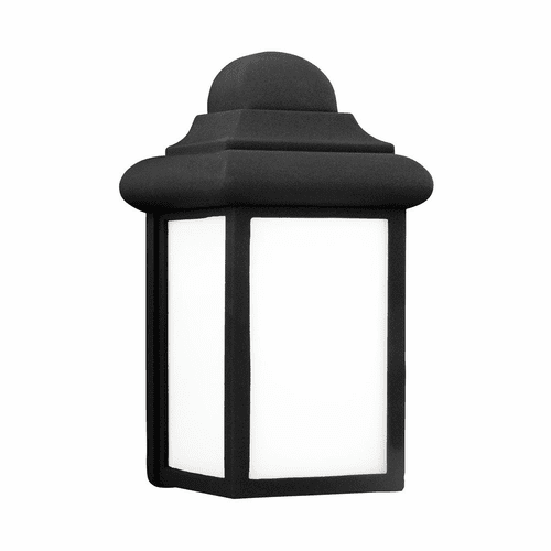 Sea Gull Mullberry Hill 1-LT Outdoor Wall Lantern - Black - 8988EN3-12
