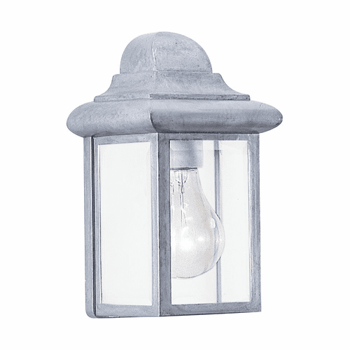Sea Gull Mullberry Hill 1-LT Outdoor Wall Lantern - Pewter - 8588-155