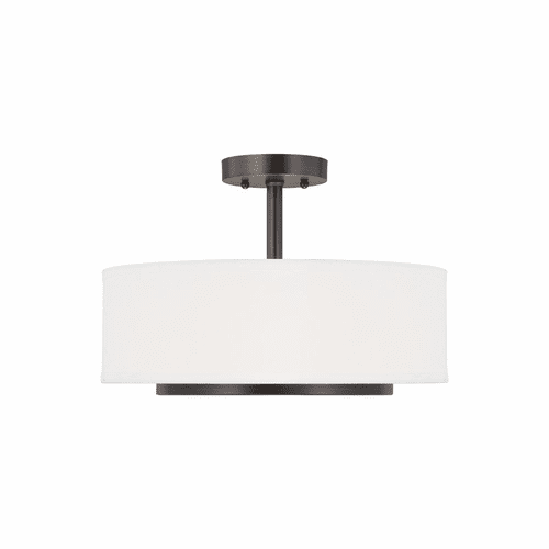 Sea Gull Nance 2-LT Semi-Flush Convertible Pendant - Bronze - 7728002-710