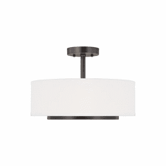 Sea Gull Nance 2-LT Semi-Flush Convertible Pendant - Bronze - 7728002-710