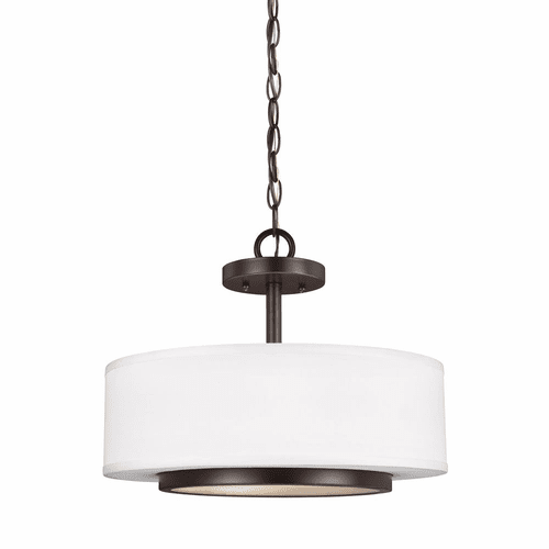 Sea Gull Nance 2-LT Semi-Flush Mount - Heirloom Bronze - 7728002-782