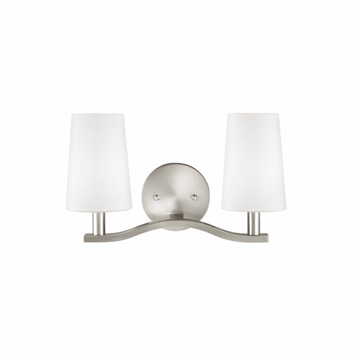 Sea Gull Nance 2-LT Wall/Bath Light - Brushed Nickel - 4428002-962