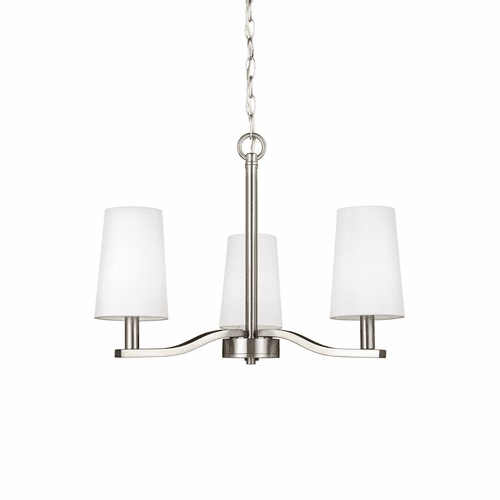 Sea Gull Nance 3-LT Chandelier - Brushed Nickel - 3128003EN-962