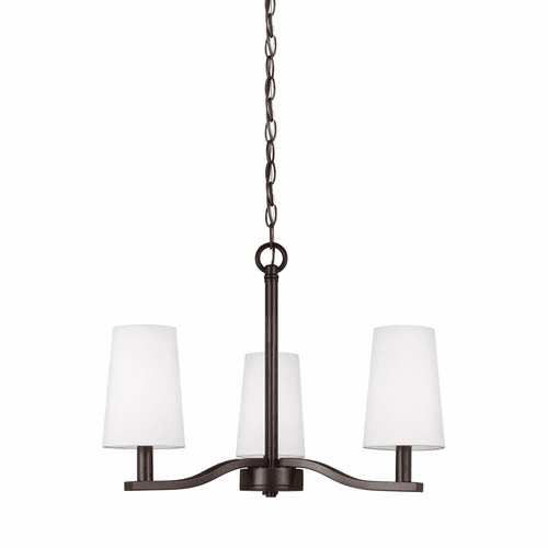 Sea Gull Nance 3-LT Chandelier - Heirloom Bronze - 3128003EN-782
