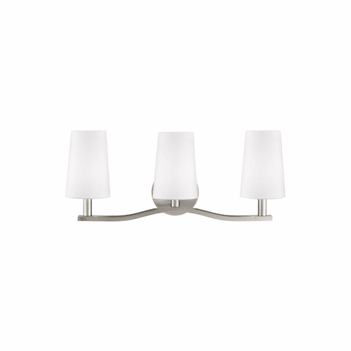 Sea Gull Nance 3-LT Wall/Bath Light - Brushed Nickel - 4428003EN-962