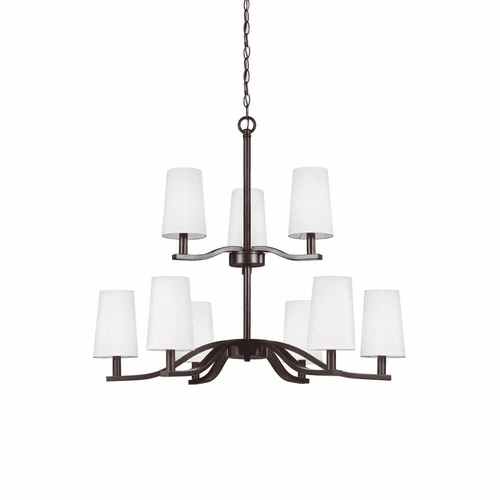 Sea Gull Nance 9-LT Chandelier - Heirloom Bronze - 3128009EN-782