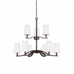 Sea Gull Nance 9-LT Chandelier - Heirloom Bronze - 3128009EN-782