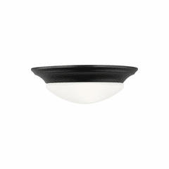 Sea Gull Nash 1-LT Flush Mount - Midnight Black - 75434-112