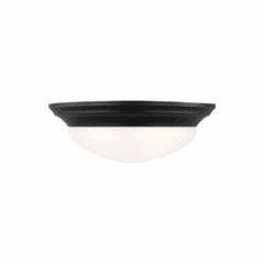 Sea Gull Nash 2-LT Flush Mount - Midnight Black - 75435-112