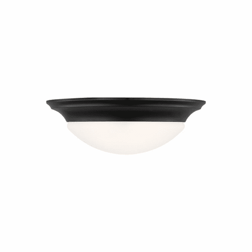 Sea Gull Nash 3-LT Flush Mount - Midnight Black - 75436-112