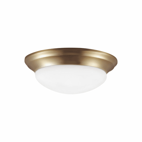 Sea Gull Nash Medium LED Flush Mount - Satin Brass - 7543593S-848