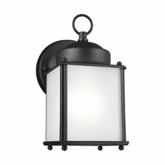 Sea Gull New Castle 1-LT Outdoor Wall Lantern - Black - 8592001-12