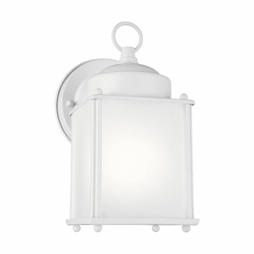 Sea Gull New Castle 1-LT Outdoor Wall Lantern - White - 8592001-15