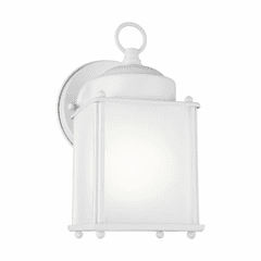 Sea Gull New Castle 1-LT Outdoor Wall Lantern - White - 8592001-15
