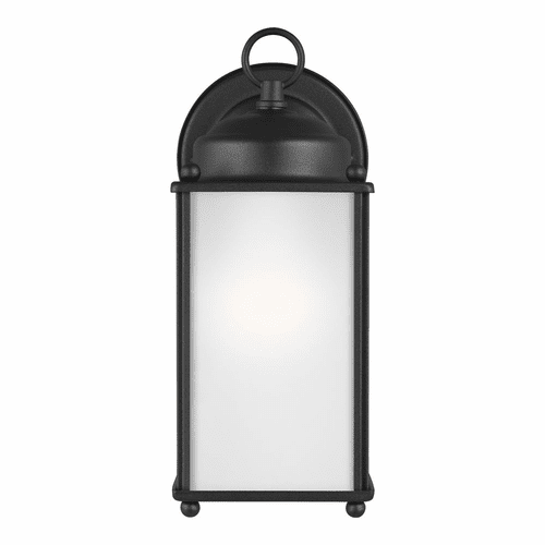 Sea Gull New Castle Large 1-LT Outdoor Wall Lantern - Black - 8593001-12