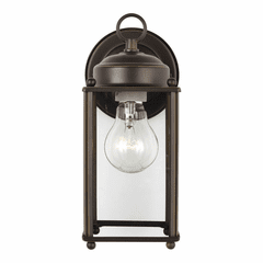 Sea Gull New Castle Large 1-LT Outdoor Wall Lantern - Bronze - 8593-71
