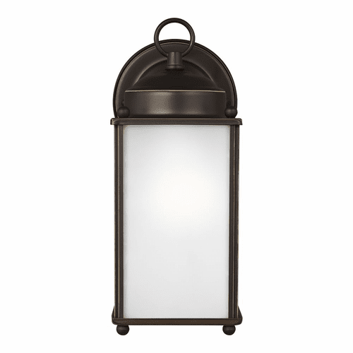 Sea Gull New Castle Large 1-LT Outdoor Wall Lantern - Bronze - 8593001-71
