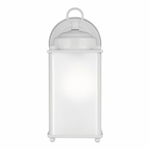 Sea Gull New Castle Large 1-LT Outdoor Wall Lantern - White - 8593001-15