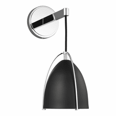 Sea Gull Norman 1-LT Bath Vanity - Chrome/Midnight Black - 4151701-05