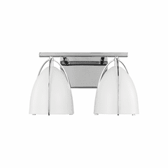 Sea Gull Norman 2-LT Bath Vanity - Chrome/Matte White - 4451802-05