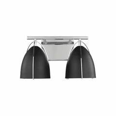 Sea Gull Norman 2-LT Bath Vanity - Chrome/Midnight Black - 4451702-05 Sea Gull Norman 2-LT Bath Vanity - Chrome/Midnight Black - 4451702-05