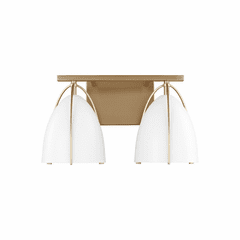 Sea Gull Norman 2-LT Bath Vanity - Satin Brass/Matte White - 4451802-848