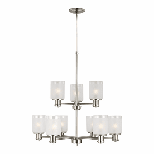 Sea Gull Norwood 9-LT Chandelier - Nickel - 3139809-962