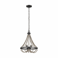 Sea Gull Oglesby 2-LT Chandelier - Washed Pine/Stardust - 3101902-872