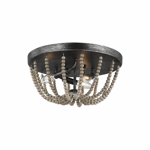 Sea Gull Oglesby 3-LT LED Ceiling Flush Mount - Washed Pine  - 7501903EN-872