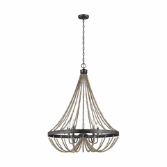 Sea Gull Oglesby 5-LT Chandelier - Washed Pine / Stardust - 3101905-872 Sea Gull Oglesby 5-LT Chandelier - Washed Pine / Stardust - 3101905-872