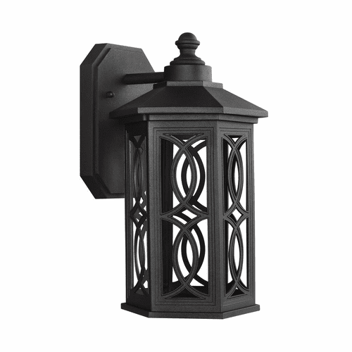 Sea Gull Ormsby Small LED Outdoor Wall Lantern - Black - 8517097S-12
