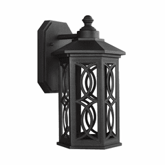 Sea Gull Ormsby Small LED Outdoor Wall Lantern - Black - 8517097S-12