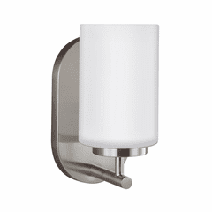 Sea Gull Oslo 1-LT Bath/Wall Sconce - Brushed Nickel - 41160EN3-962