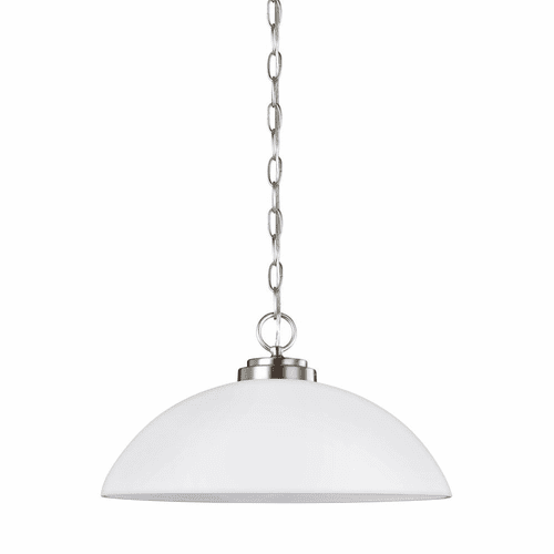 Sea Gull Oslo 1-LT Pendant - Brushed Nickel - 65160-962