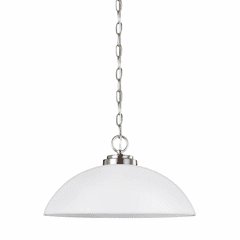 Sea Gull Oslo 1-LT Pendant - Brushed Nickel - 65160-962 Sea Gull Oslo 1-LT Pendant - Brushed Nickel - 65160-962