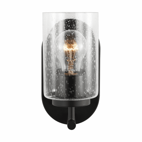 Sea Gull Oslo 1-LT Wall / Bath Sconce - Midnight Black - 41170-112