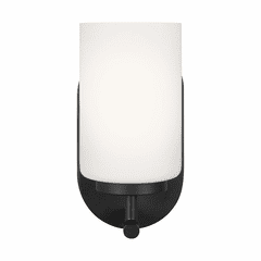 Sea Gull Oslo 1-LT Wall Sconce - Midnight Black - 41160-112