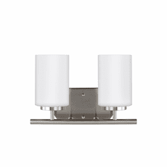 Sea Gull Oslo 2-LT Wall/Bath Light - Brushed Nickel - 41161EN3-962