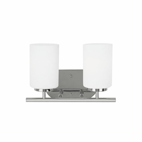 Sea Gull Oslo 2-LT Wall/Bath Light - Chrome - 41161EN3-05