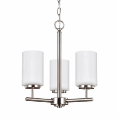 Sea Gull Oslo 3-LT Chandelier - Brushed Nickel - 31160-962 Sea Gull Oslo 3-LT Chandelier - Brushed Nickel - 31160-962