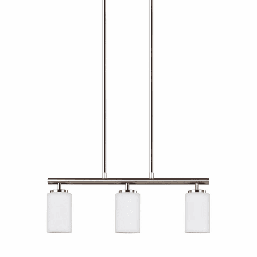 Sea Gull Oslo 3-LT Island Pendant - Brushed Nickel - 66160-962