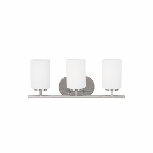 Sea Gull Oslo 3-LT Wall/Bath Light - Chrome - 41162EN3-05